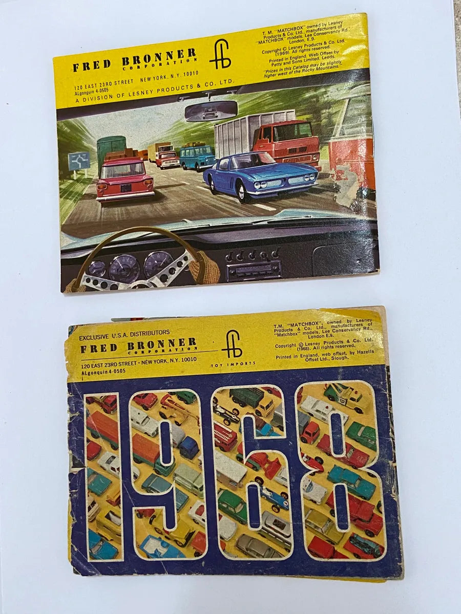 Catálogos Antigos Miniaturas Matchbox Usa 1968 E 1969
