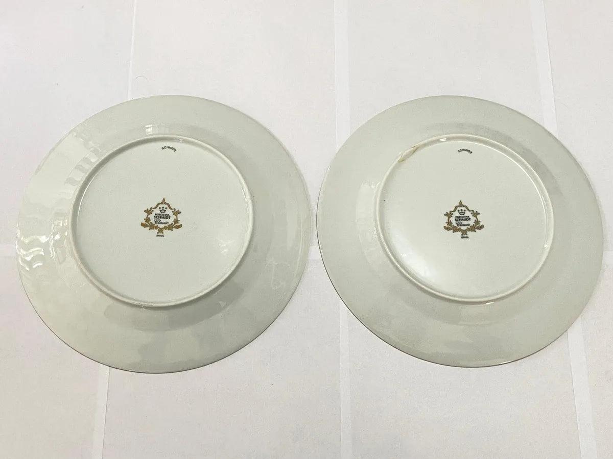 Pratos Porcelana Schmidt Classic 26cm (par) Antigos