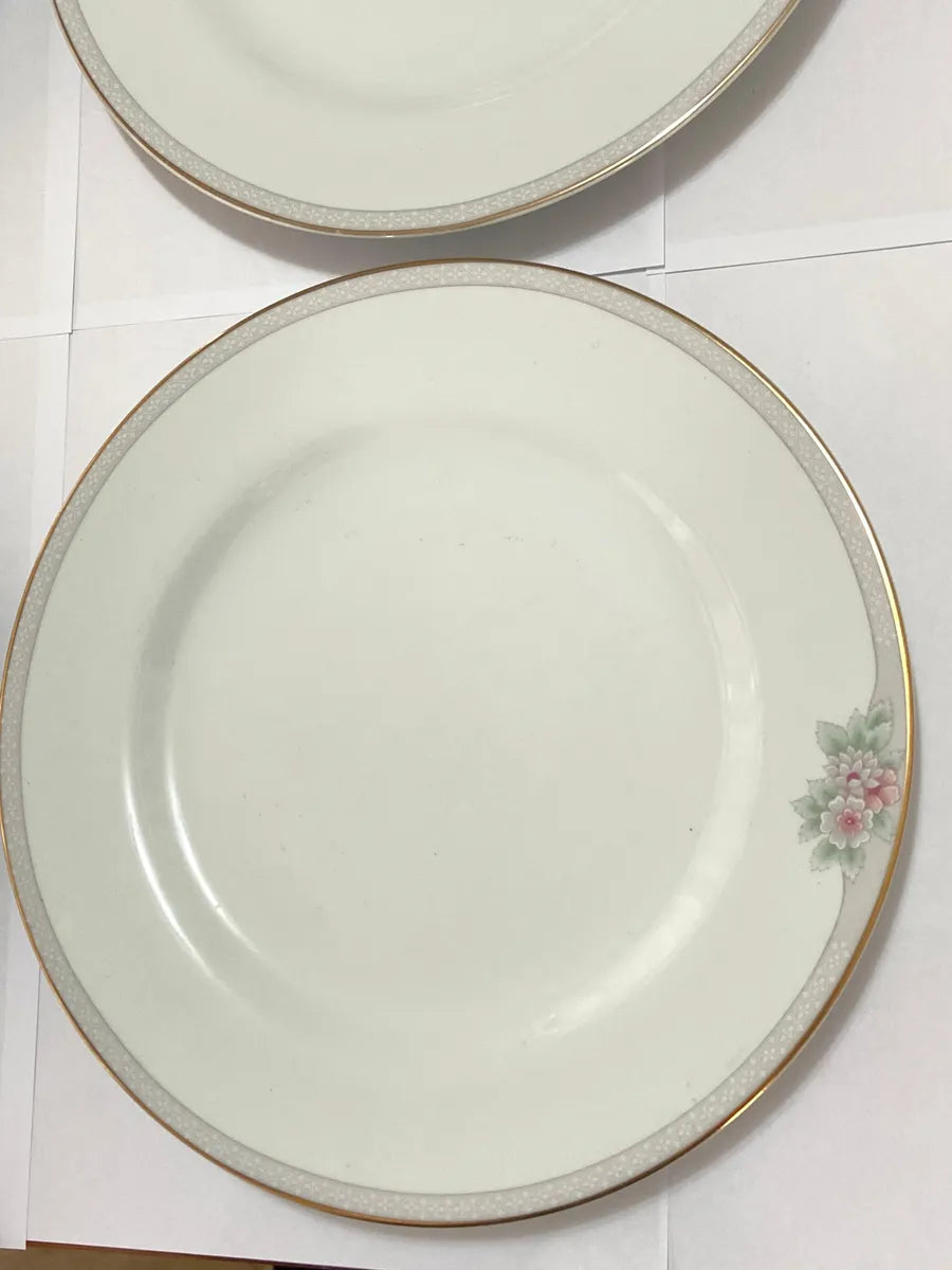 Pratos Porcelana Schmidt Classic 27cm (5pçs) Antigos Branco