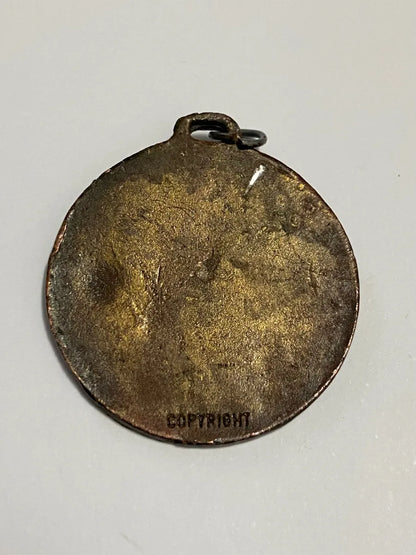Medalha Antiga Futebol Bronze - Goleiro Em Ação