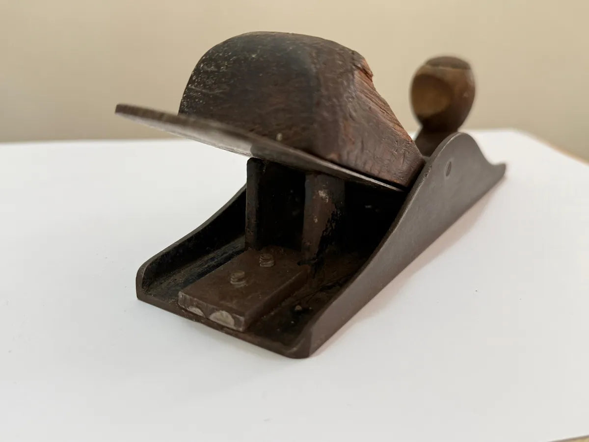 Plaina Manual Antiga Stanley No 110 Ferro E Madeira 16,5cm