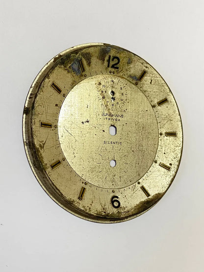 Mostrador Relógio Antigo Junghans Trivox Silentic