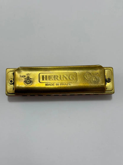 Gaita Antiga Hering 1923 Vintage Harp Com Estojo Original