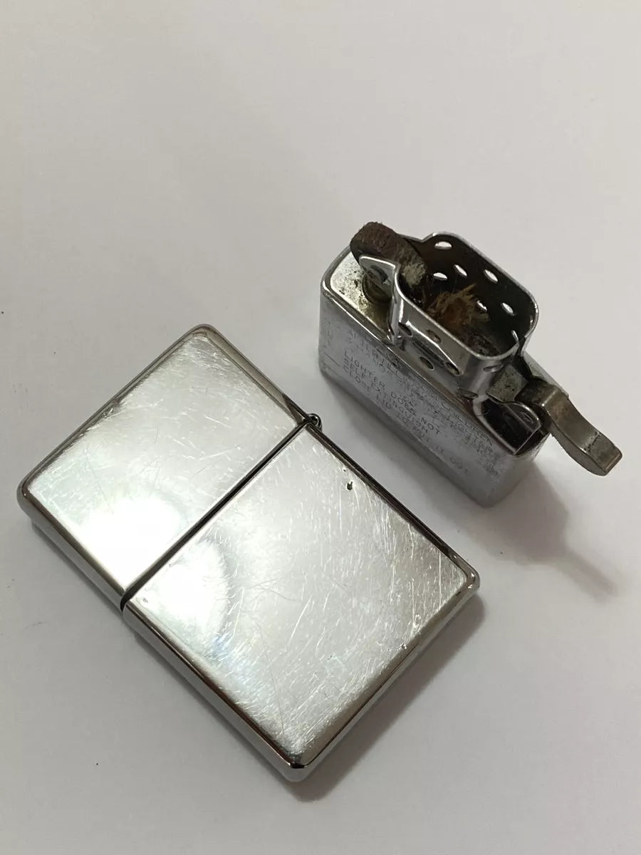 Isqueiro Antigo Zippo Usa Prata 2032695 Windproof Lady