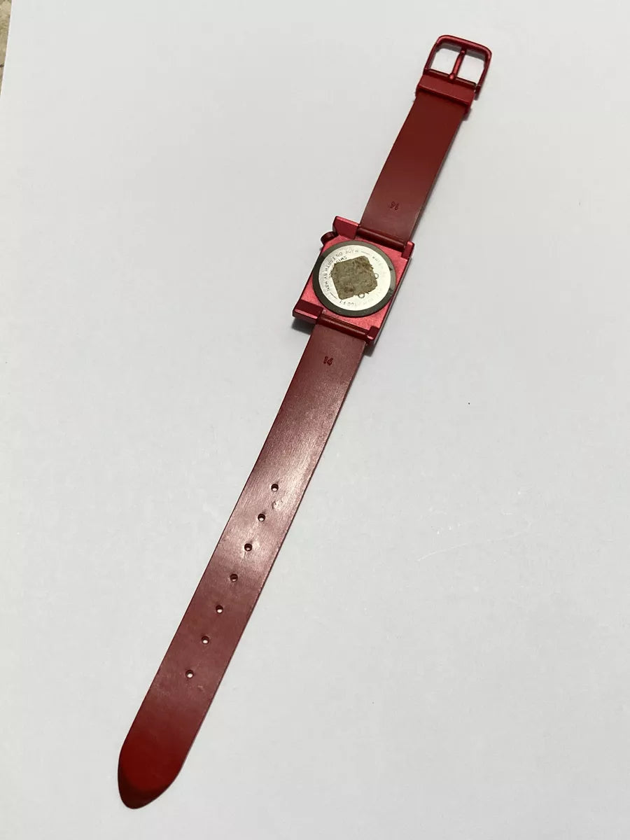 Relógio Antigo Suiço Giallo Quartz Seal Swiss Made Vermelho