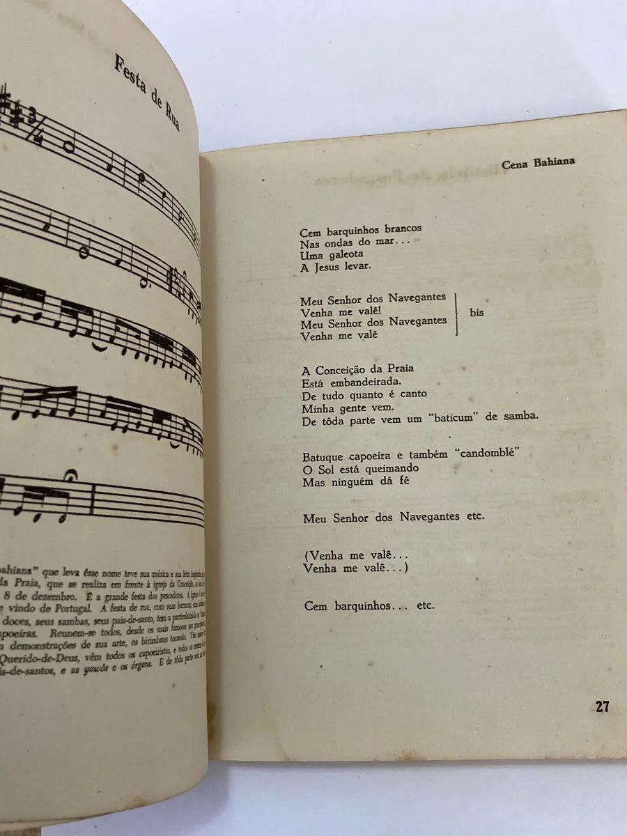 Livro Antigo Cancioneiro Da Bahia - Caymmi 1a Edição