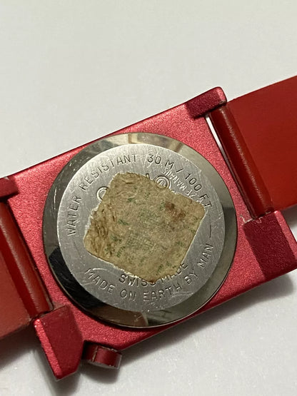 Relógio Antigo Suiço Giallo Quartz Seal Swiss Made Vermelho