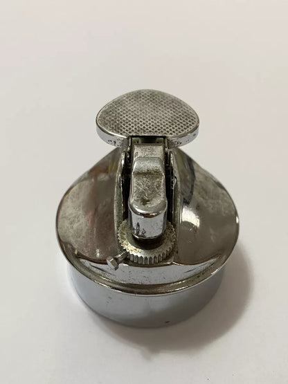 Isqueiro Antigo Redondo Prata