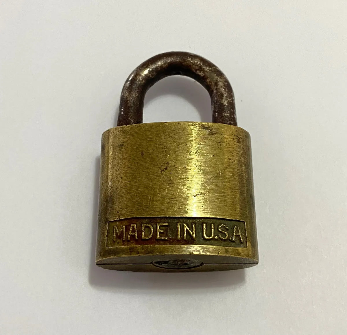 Cadeado Antigo Fraim 5-disc Cylinder - Made In Usa Dourado