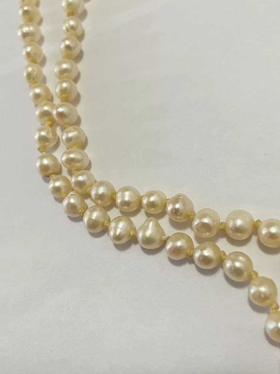 Colar Antigo Pérola Naturais Japamala