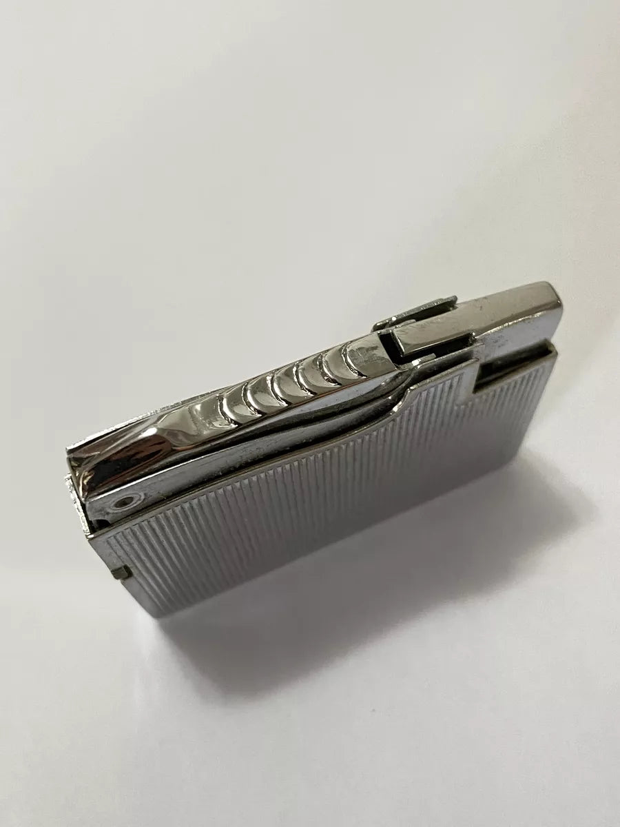 Isqueiro Antigo Americano Elgin Cromado Listras