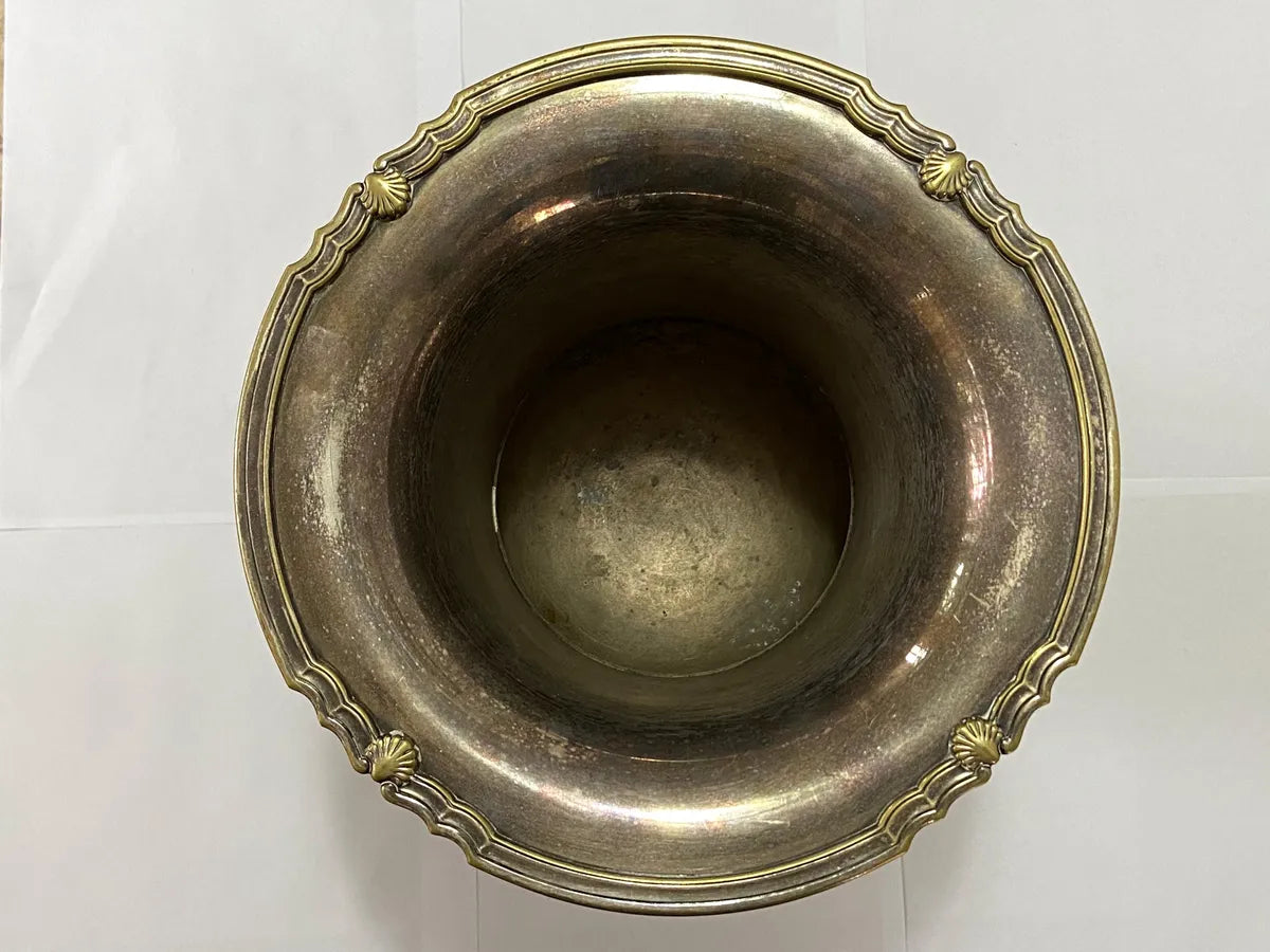 Antiga Champanheira Em Metal Espessurado À Prata Eberle