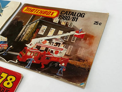 Catálogos Antigos Matchbox Originais 1978, 1979/80 E 1980/81