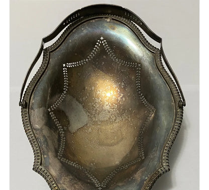 Cesta Antiga Mappin & Webb Ltd Princes Plate Prata