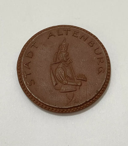 Moeda Antiga Alemanha 1921 2 Mark Stadt Altenburg Porcelana