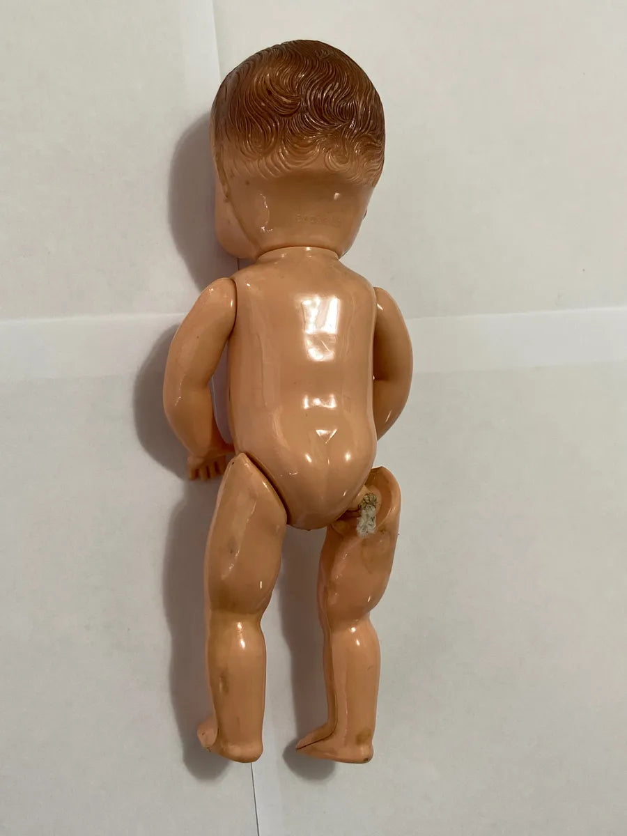 Boneca Estrela Antiga C/ Roupinha Croche E Olhos De Dormir