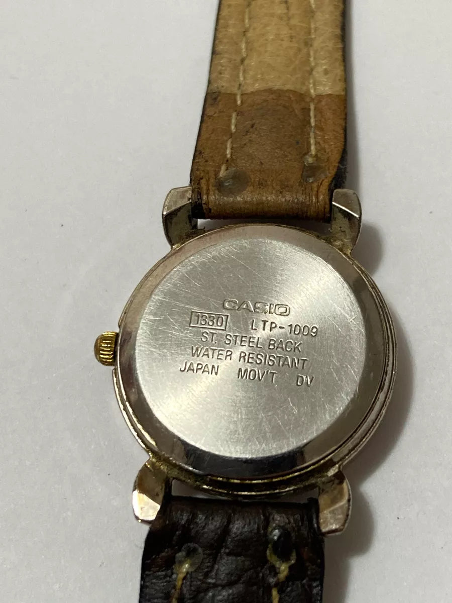 Relógio Antigo Casio Quartz Japan Ltp 1009 Water Resist