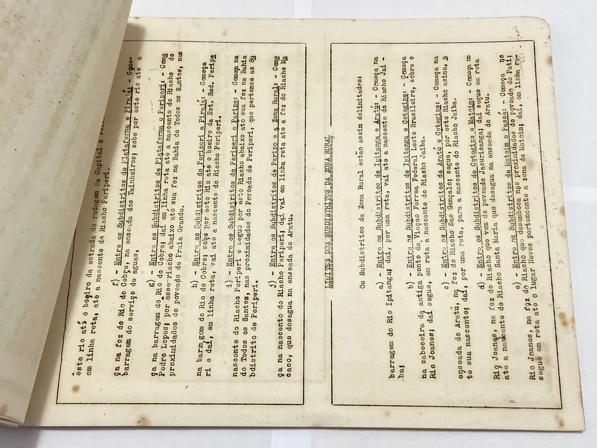 Raro Folheto Prefeitura Salvador Situação Demográfica 1949