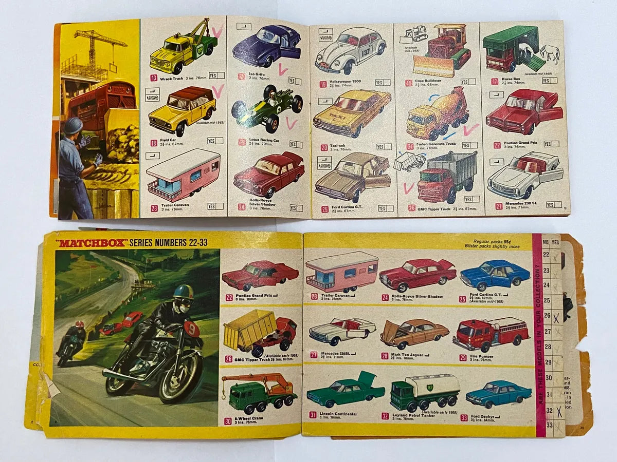 Catálogos Antigos Miniaturas Matchbox Usa 1968 E 1969