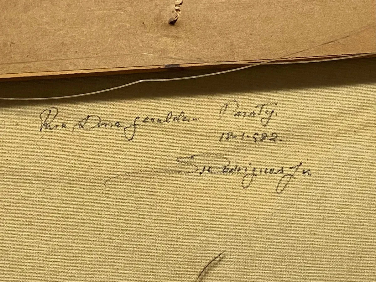 S. Rodrigues Jr - Quadro Antigo Ost Paraty Cavalo Na Rua