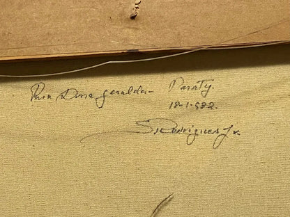 S. Rodrigues Jr - Quadro Antigo Ost Paraty Cavalo Na Rua