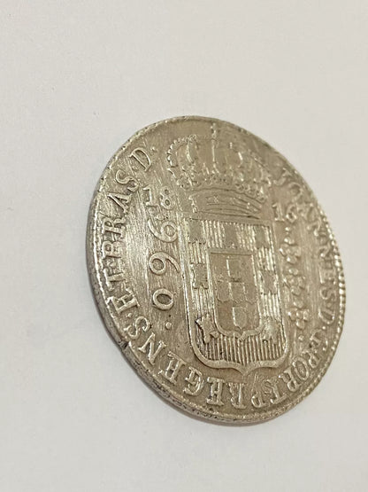 Moeda antiga de Prata de 960 Réis (Patacão) 1816 Rei João VI