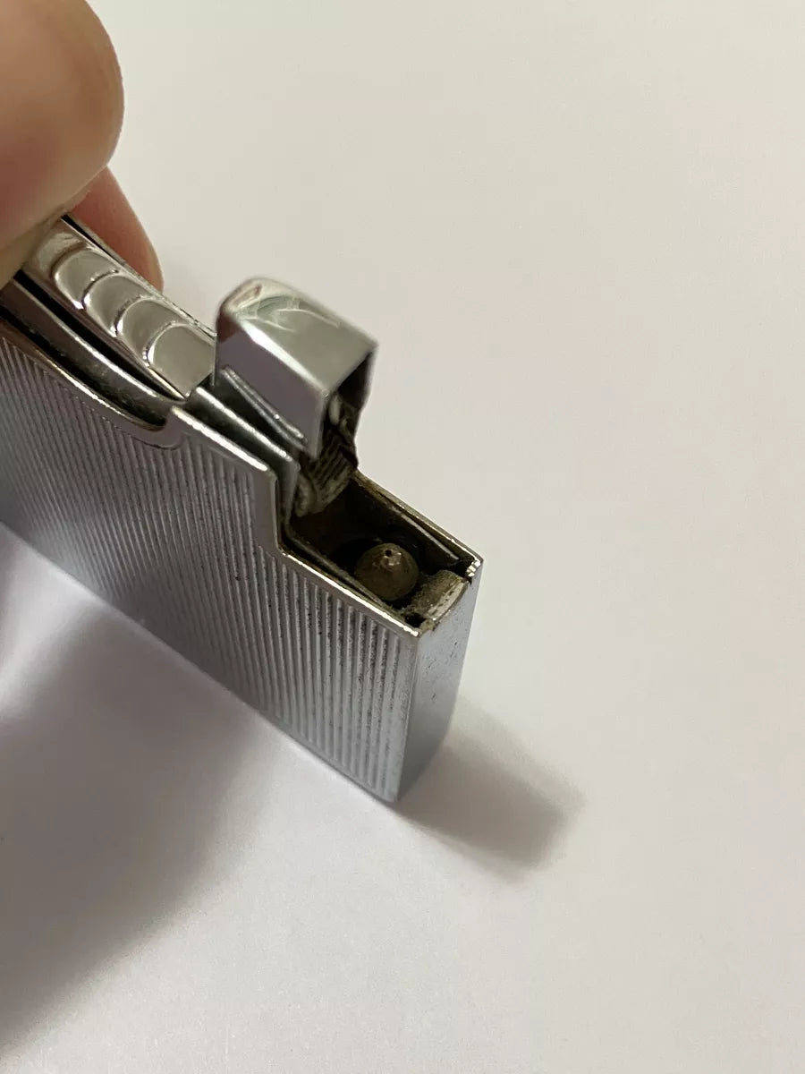 Isqueiro Antigo Americano Elgin Cromado Listras