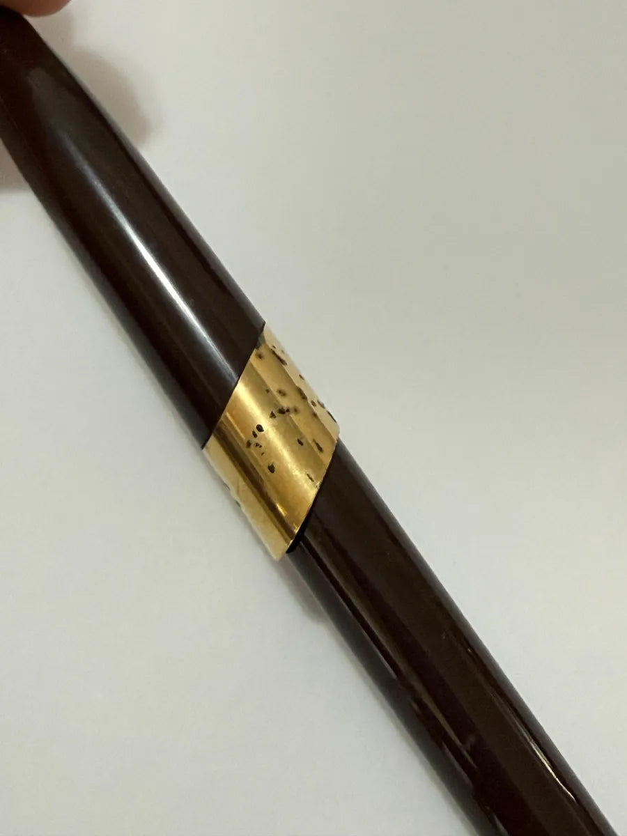 Caneta Antiga Sheaffer Made In Usa Marrom Marrom