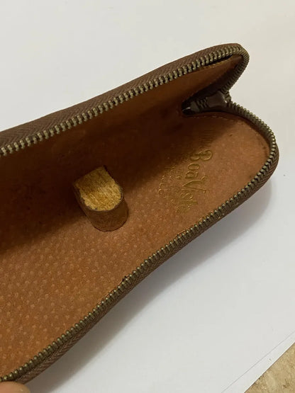 Estojo Antigo Couro Jacaré Raro Déc. 50