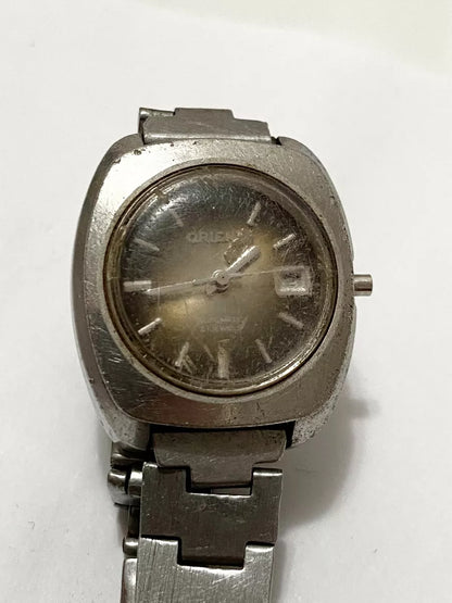 Relógio Antigo Orient 21 Jewels A497 30902 Prateado No Estado