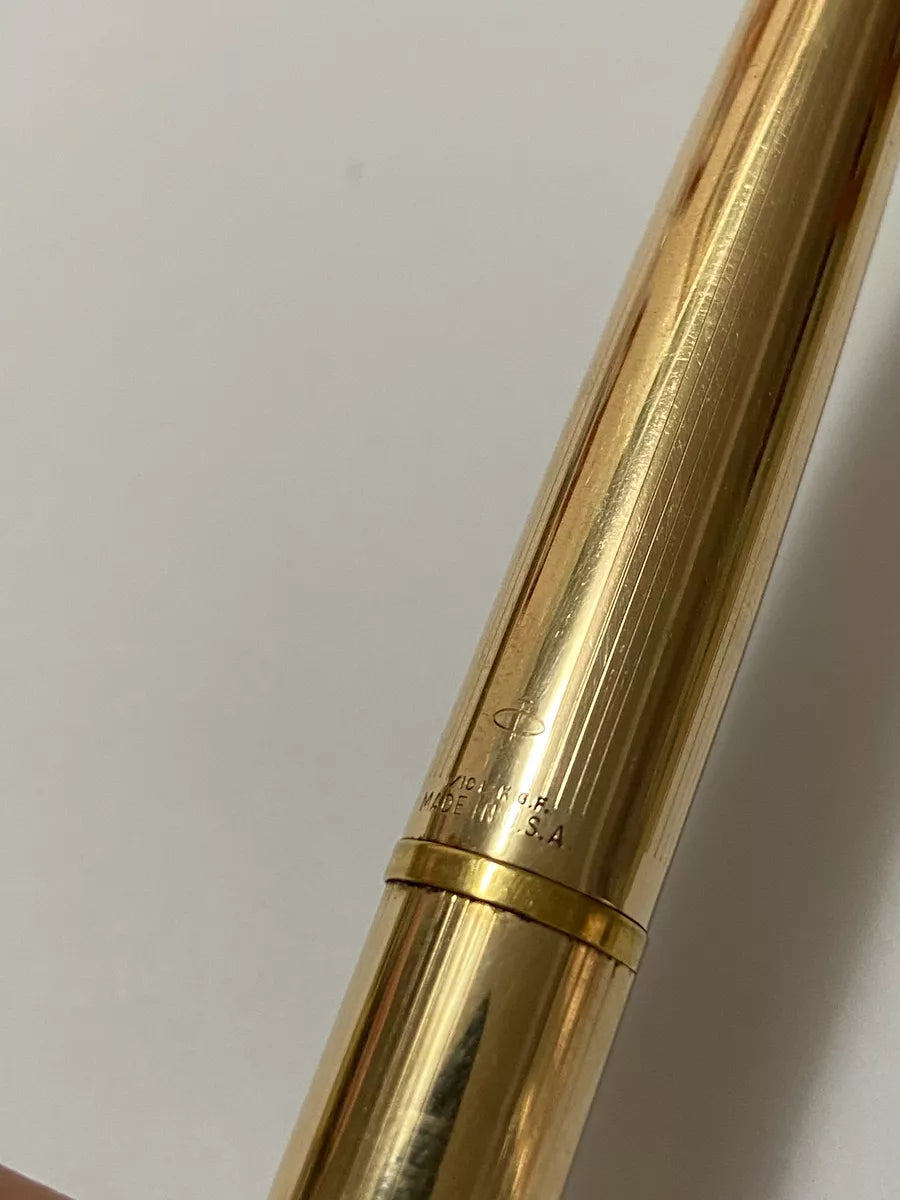Antiga Caneta Americana Parker Usa 1/10 Gold 12k