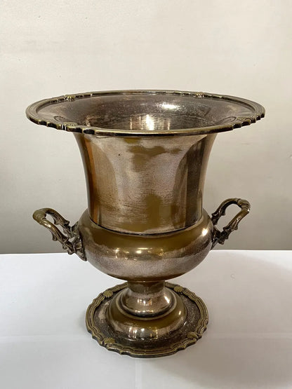 Antiga Champanheira Em Metal Espessurado À Prata Eberle