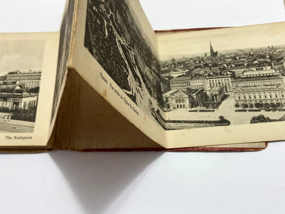 Álbum Fotográfico Antigo Viena - Wien Vermelho Austria