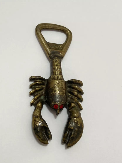 Antigo Abridor De Garrafas Lagosta Bronze