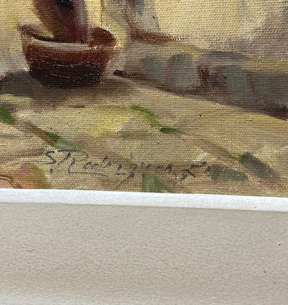 S. Rodrigues Jr - Quadro Antigo Ost Paraty Cavalo Na Rua