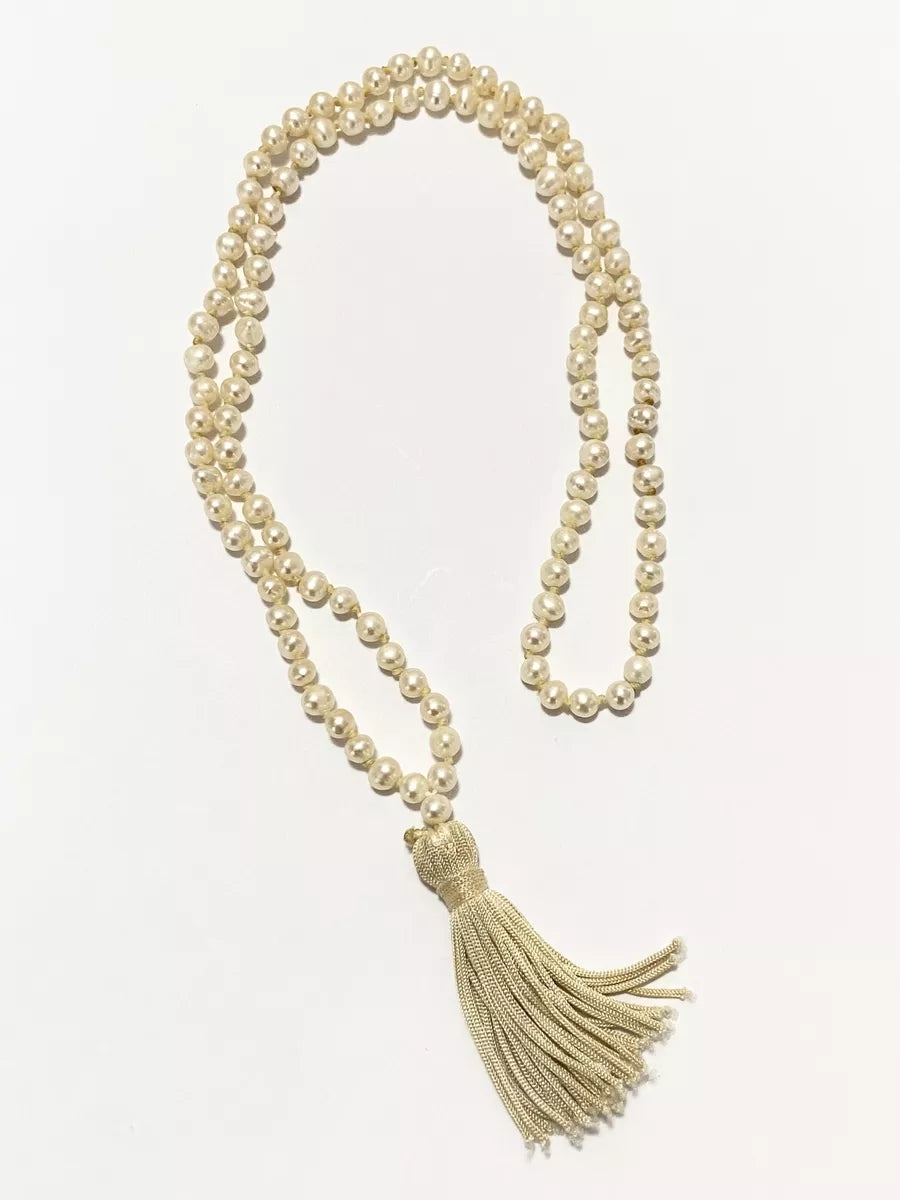 Colar Antigo Pérola Naturais Japamala