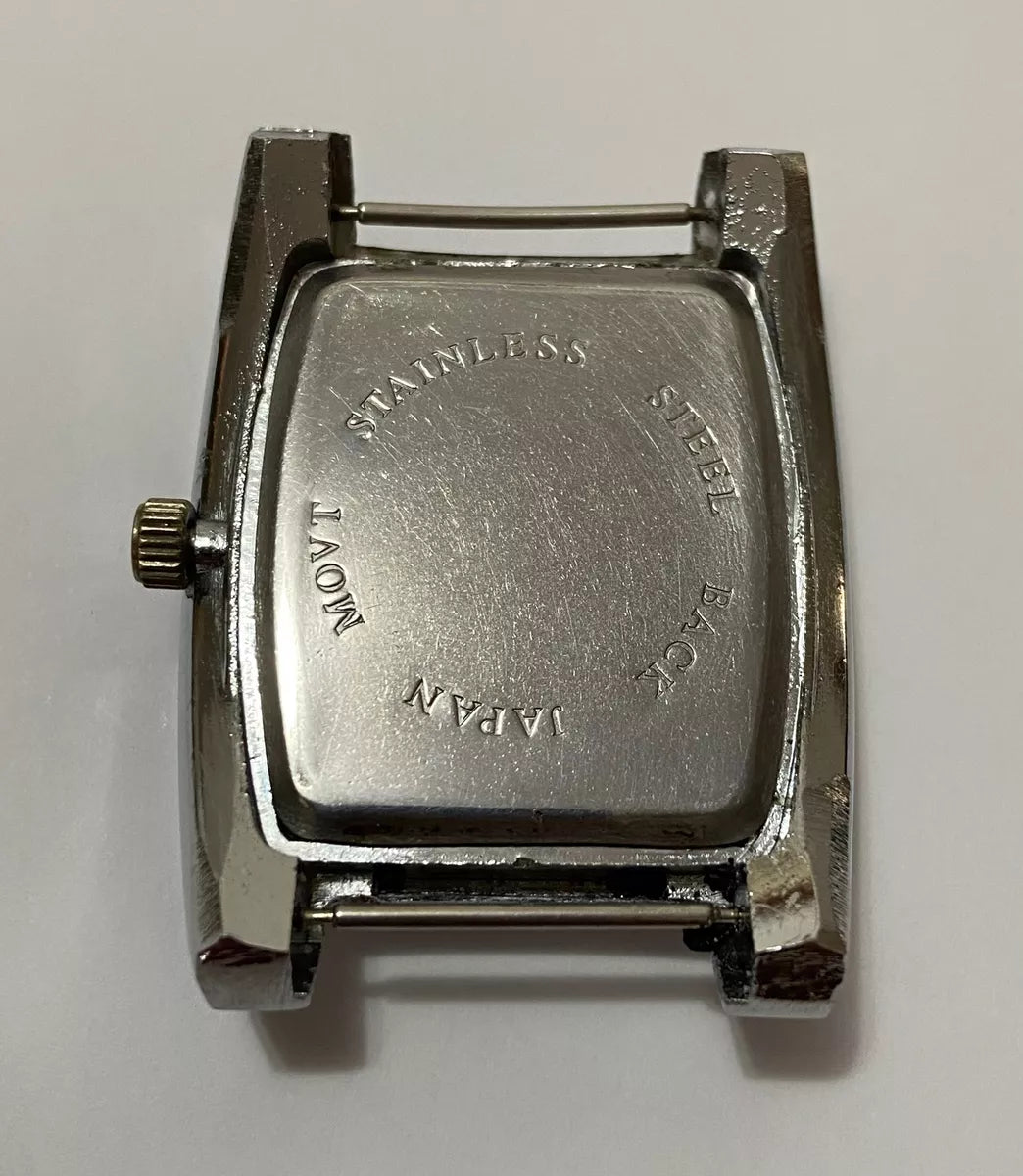 Relógio Antigo Adidas Quartz Prata Japan Movt Prata Quadrado Prateado