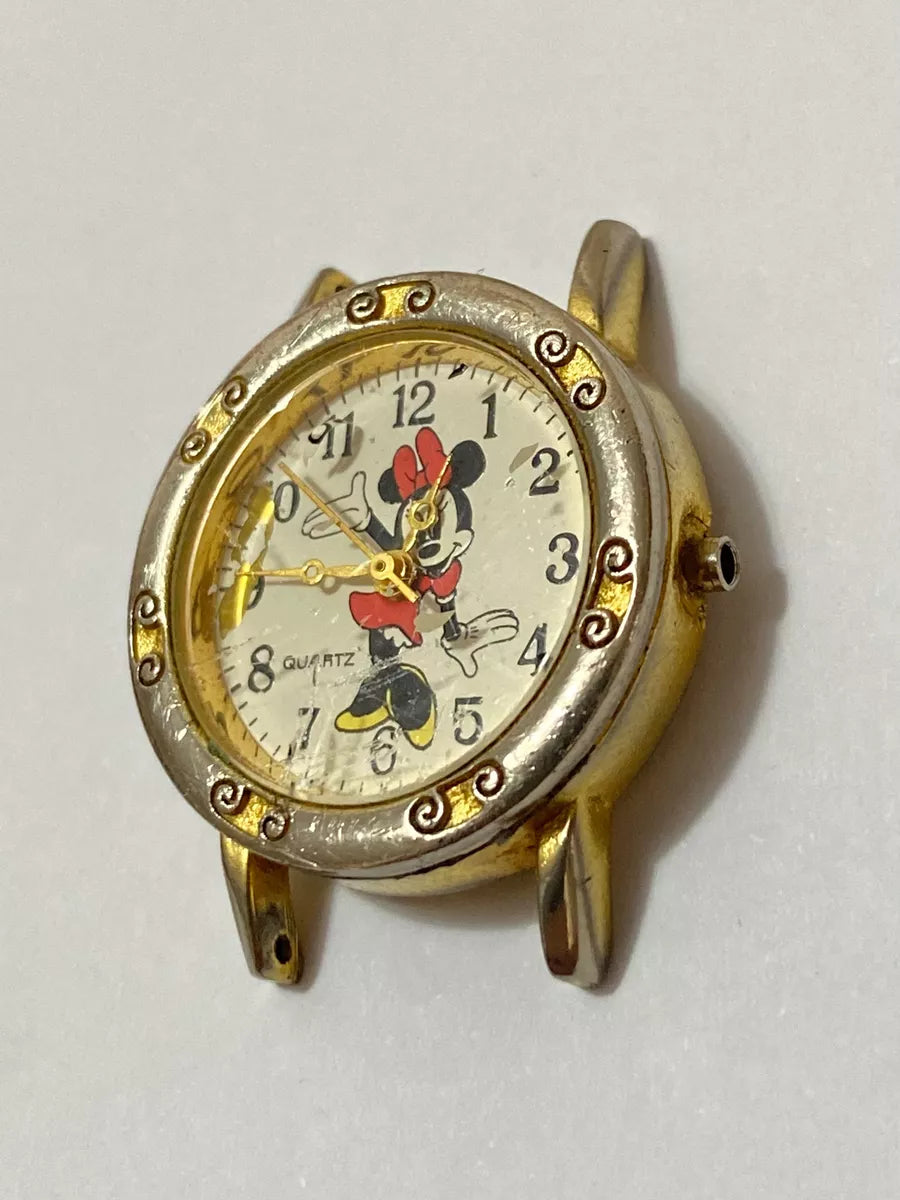 Relógio Antigo Raro Original Disney Minnie Quartz