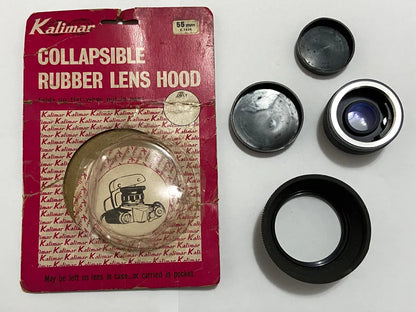 Parasol Kalimar Borracha Retrátil 55mm P/ Lente Antigo