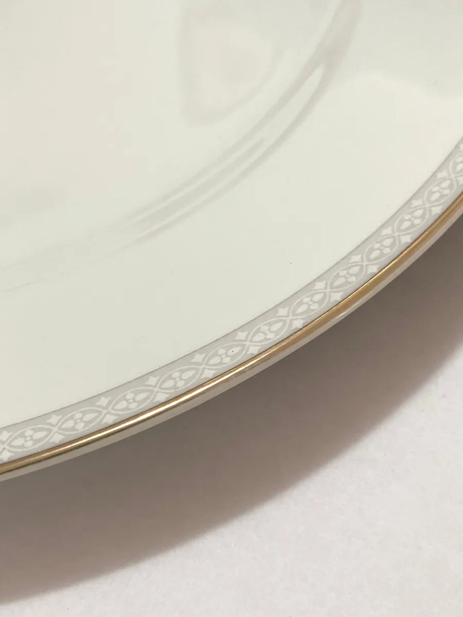 Pratos Porcelana Schmidt Classic 27cm (5pçs) Antigos Branco