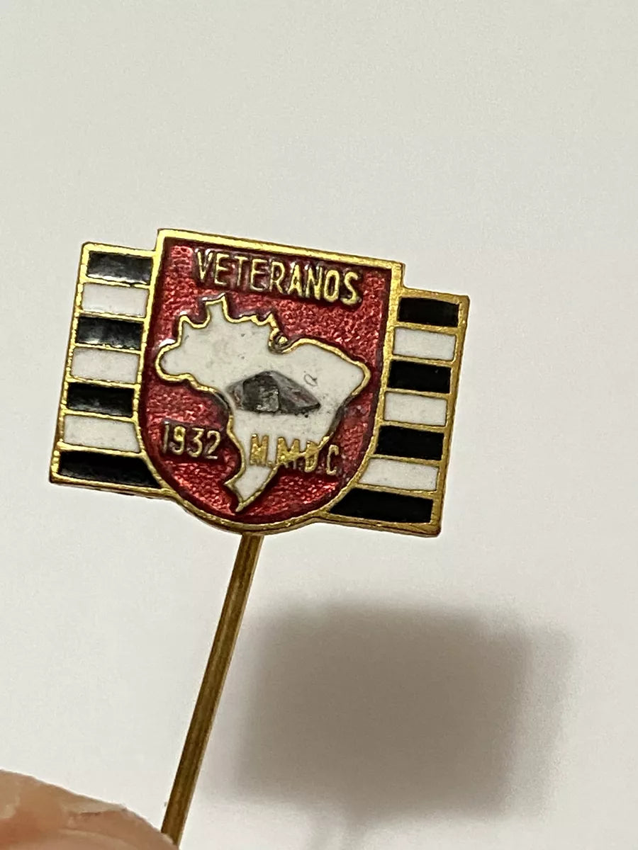 Broche Pin Antigo Dos Veteranos Da Revolução De 1932