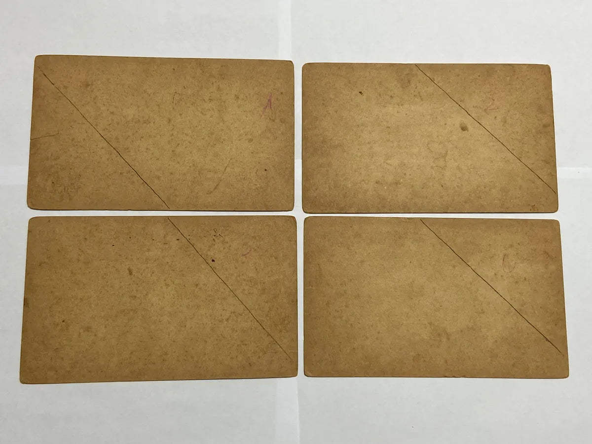 Cartelas Antigas Loto / Bingo Ilustradas 4 Uni