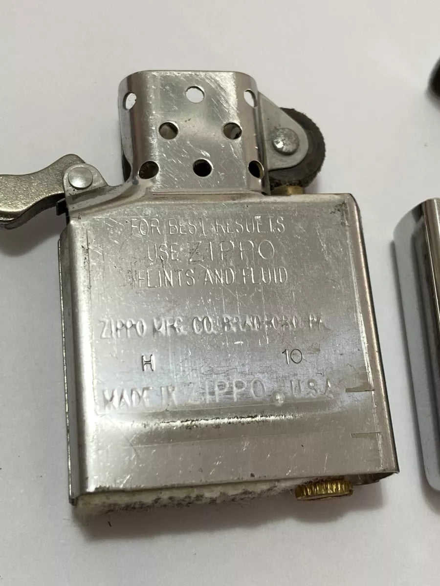 Isqueiro Antigo Zippo Usa Prata 2032695 Windproof Lady