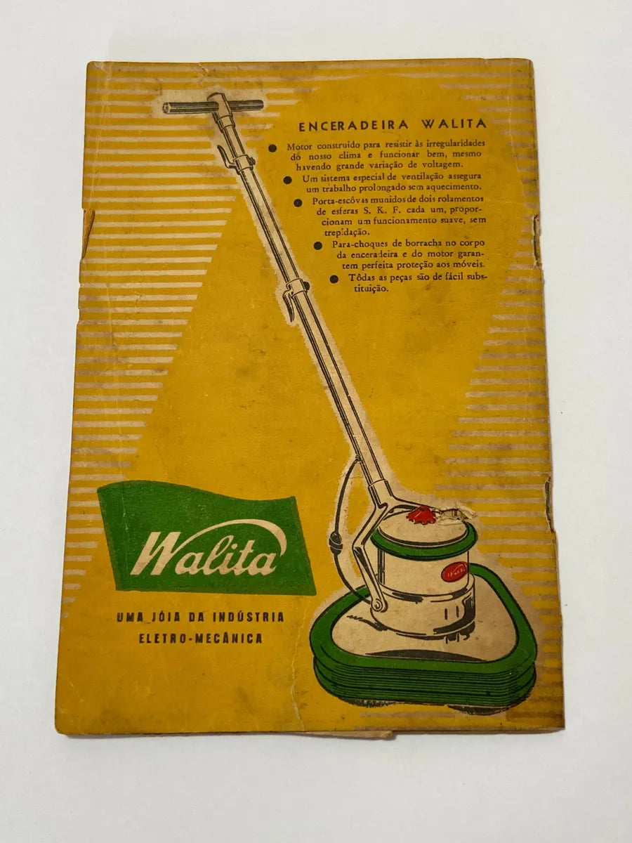 Livro Antigo De Receitas Walita Anos 50 / Raro Brinde