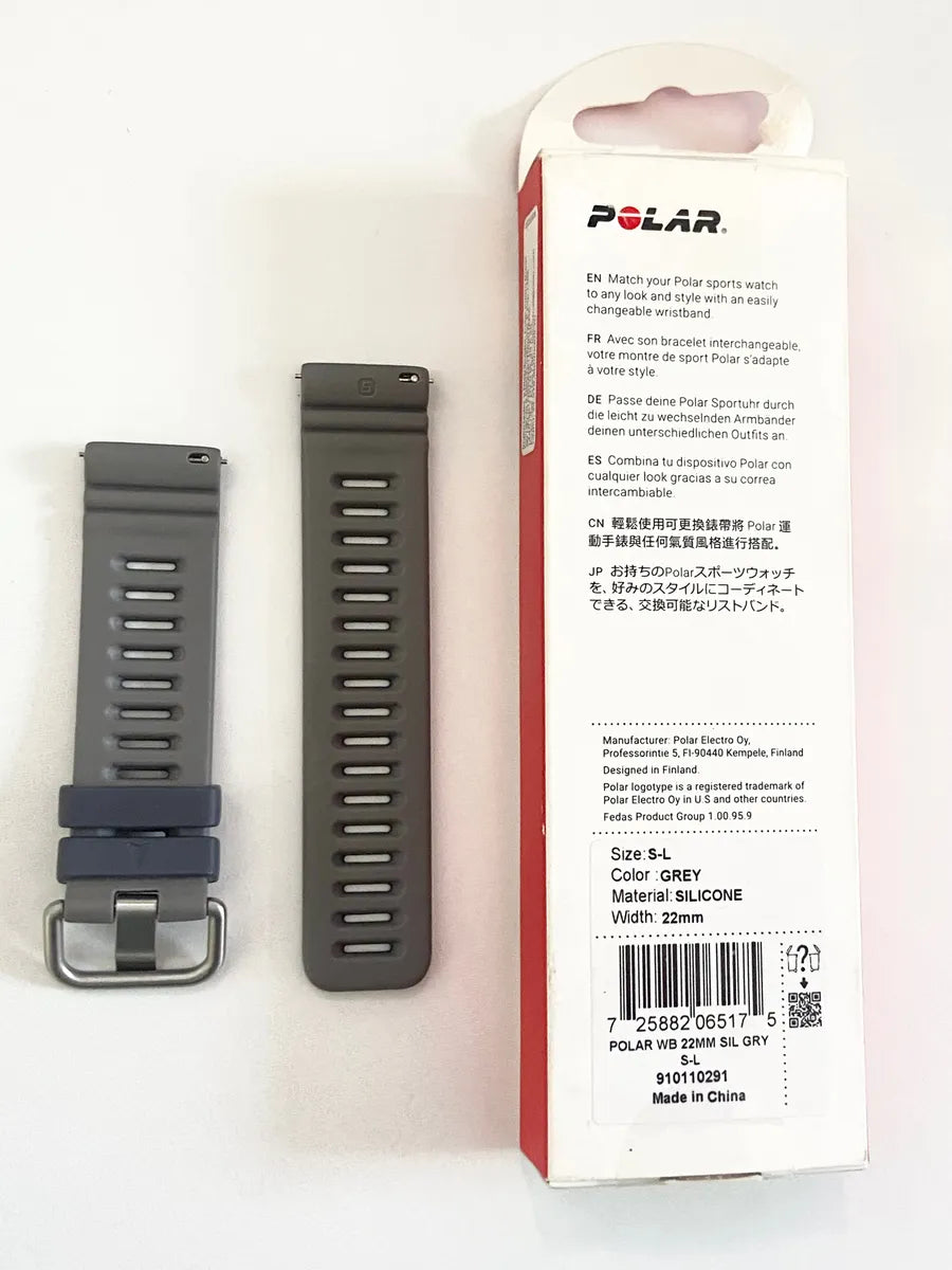 Pulseira Original Relógio Polar Cinza 22mm Grit X Ou Outros