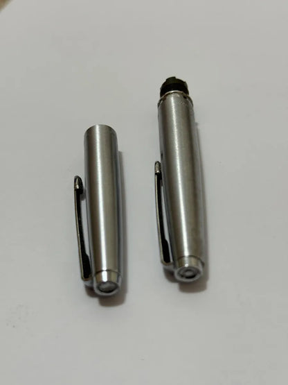 2 Tampas Originais De Caneta Parker Antiga Aço Prateado