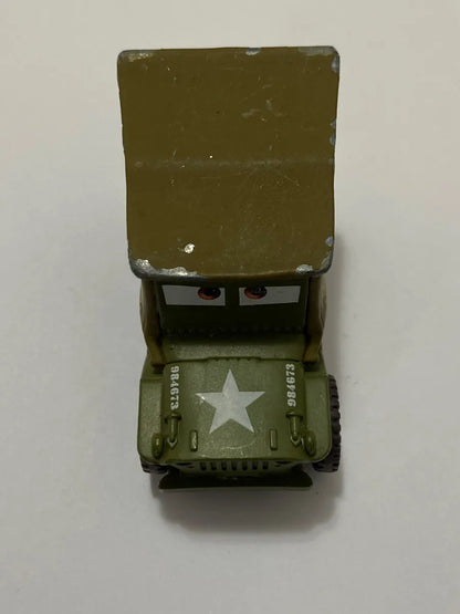Miniatura Carros Disney Pixar Sargento Jeep Mattel Diecast Verde