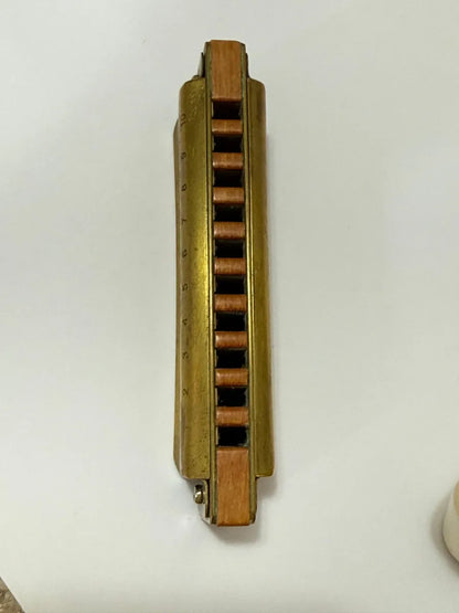 Gaita Antiga Hering 1923 Vintage Harp Com Estojo Original