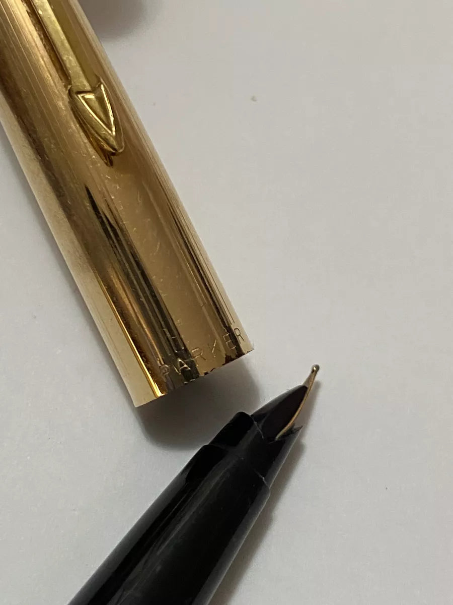 Antiga Caneta Americana Parker Usa 1/10 Gold 12k