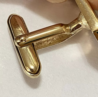 Par De Abotoaduras Valentino Douradas